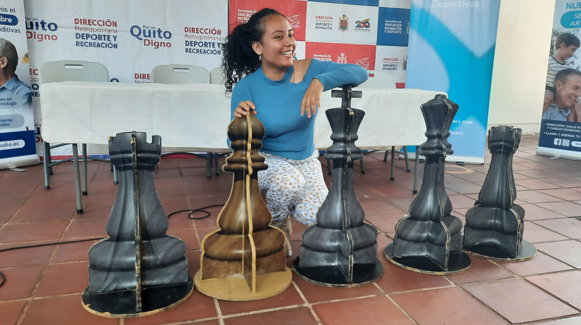 Javiera Delgado, en el Centro Deportivo Metropolitano de Iñaquito, el 9 de septiembre de 2022.