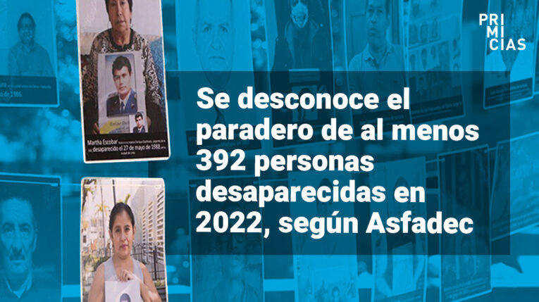 392 personas continúan desaparecidas en Ecuador, en 2022