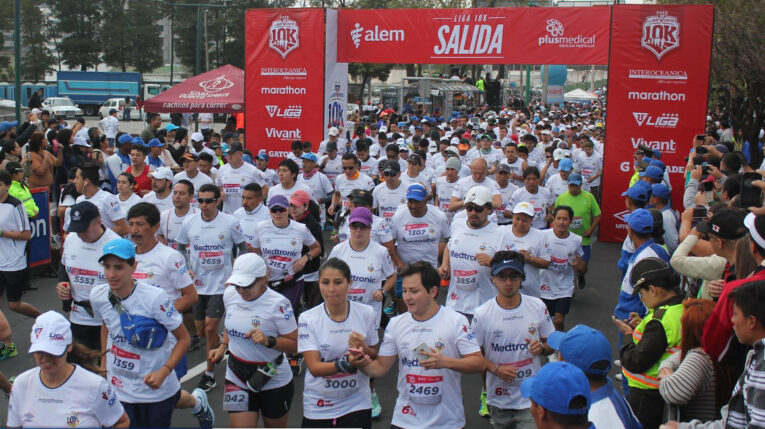 La undécima edición de la carrera Liga 10K espera tener 7.000 corredores en las calles de Quito, el 2 de octubre de 2022. 