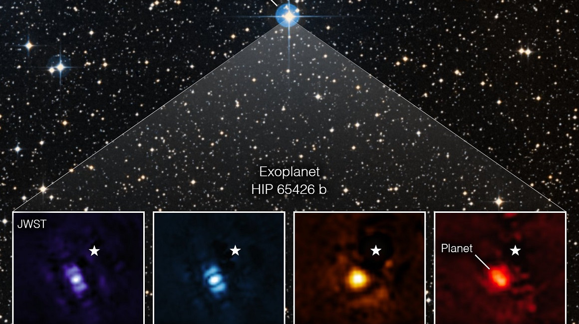 Imagen del exoplaneta HIP 65426 b.