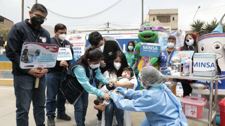 Perú comienza a vacunar a menores de cinco años contra el Covid-19