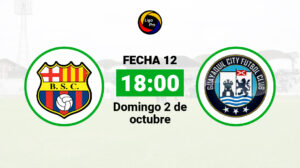 Barcelona se enfrenta a Guayaquil City el domingo 2 de octubre desde las 18:00.