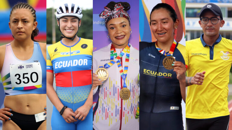 Glenda Morejón, Gabriela Vargas, Neisi Dajomes, Miryam Núñez y Daniel Pintado competirán en los Juegos Suramericanos de Asunción 2022.