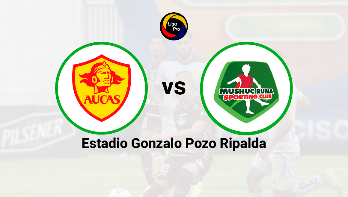 Aucas se enfrenta a Mushuc Runa en el estadio Gonzalo Pozo Ripalda, el 9 de octubre de 2022.