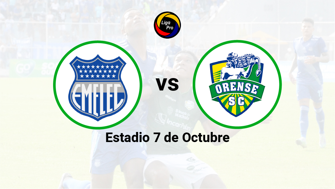 Emelec se enfrenta a Orense en el estadio 7 de Octubre, el 9 de octubre de 2022.