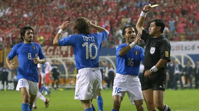 Corea del Sur 2-1 Italia. 18 de junio de 2002.