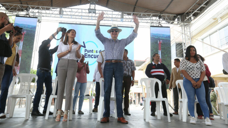 El presidente Guillermo Lasso, en Guayaquil, el 2 de septiembre de 2022.