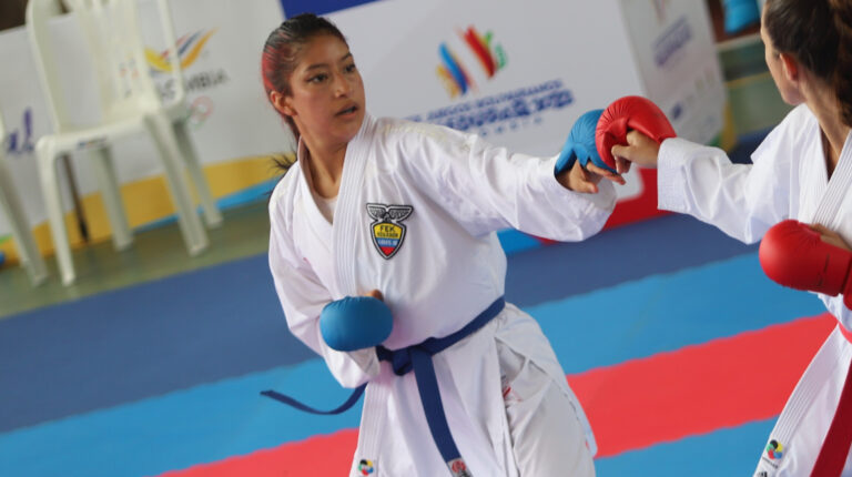 Javiera Miranda, durante los Juegos Bolivarianos de Valledupar, el 25 de junio de 2022.