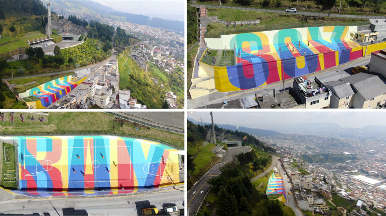 ‘Soy Raíz’, el enorme mural que da color a la Cima de la Libertad