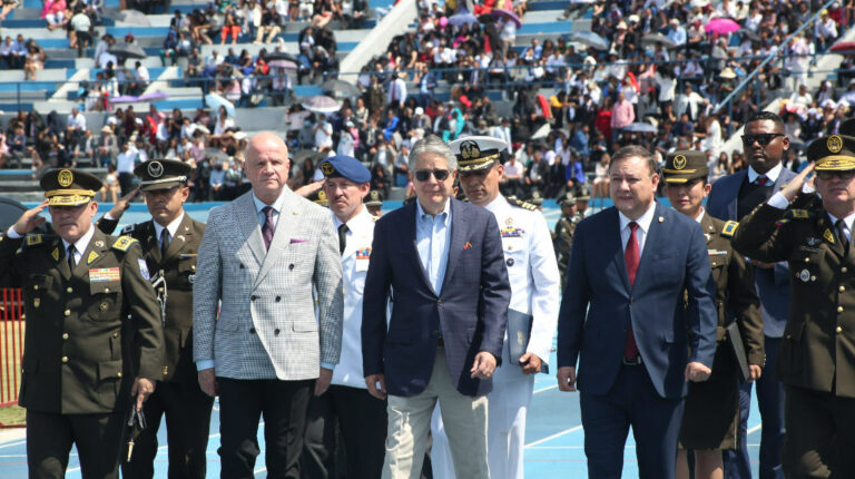 El presidente Guillermo Lasso, participó en la ceremonia de graduación de personal policial, Guayaquil, 14 de octubre de 2022.
