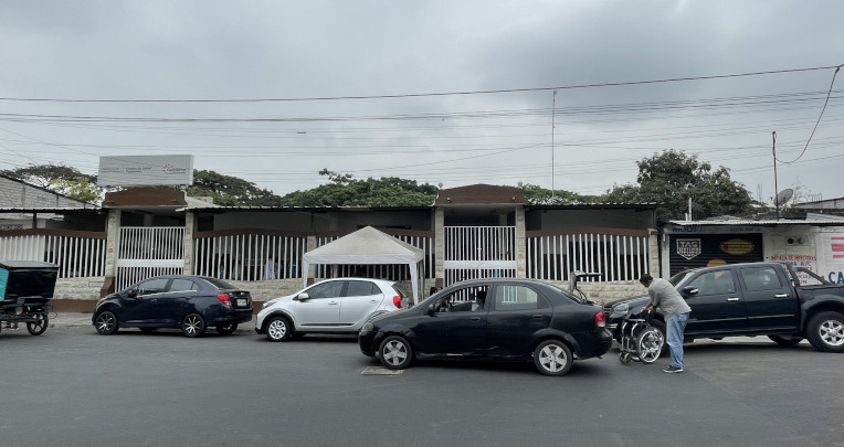 En el Centro de Salud de Pascuales extreman las seguridades después de los atentados del 1 de noviembre. Guayaquil, 8 de noviembre de 2022.