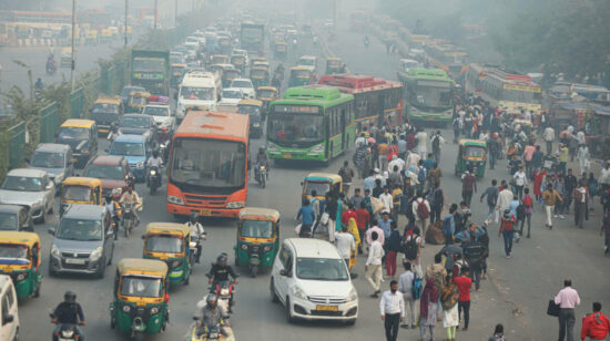 Image del 2 de noviembre de 2022 en la que se puede ver la contaminación en el aire de Nueva Dehli, en India