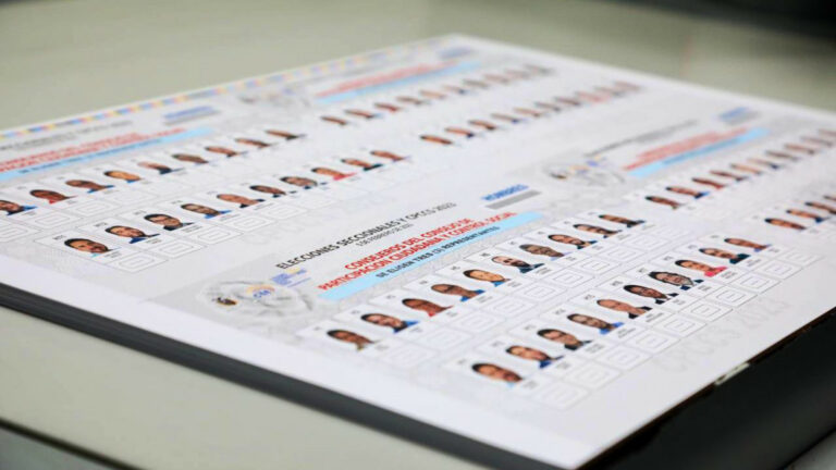 impresión papeletas elecciones seccionales 2023