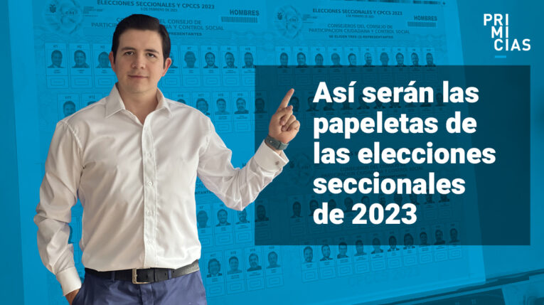 Así serán las papeletas de las elecciones seccionales de 2023