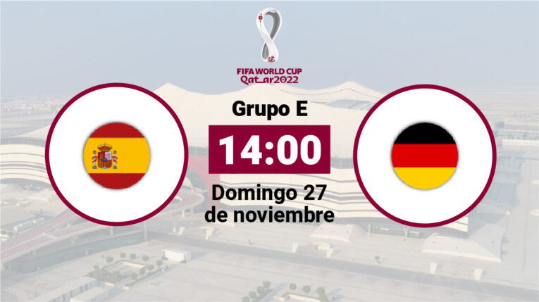 España se enfrenta a Alemania el domingo 27 de noviembre a las 14:00. 