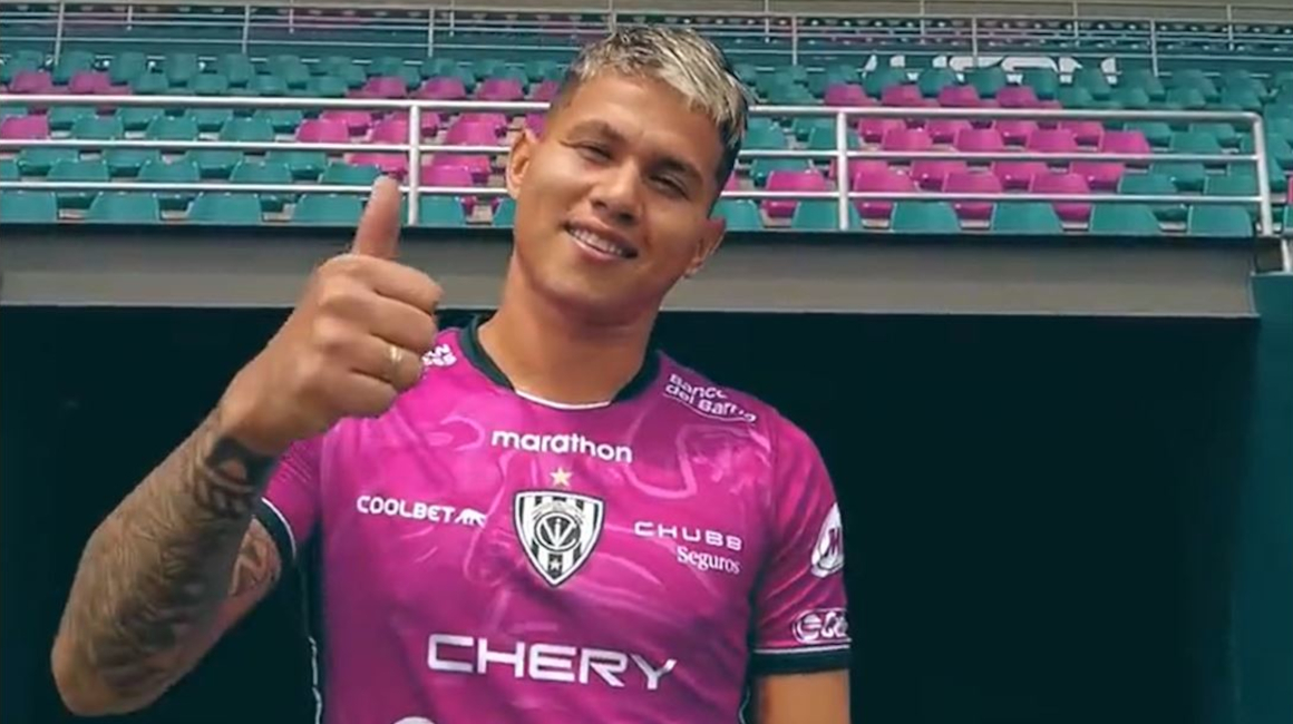 Jordy Alcívar, en su video de presentación de Independiente del Valle.