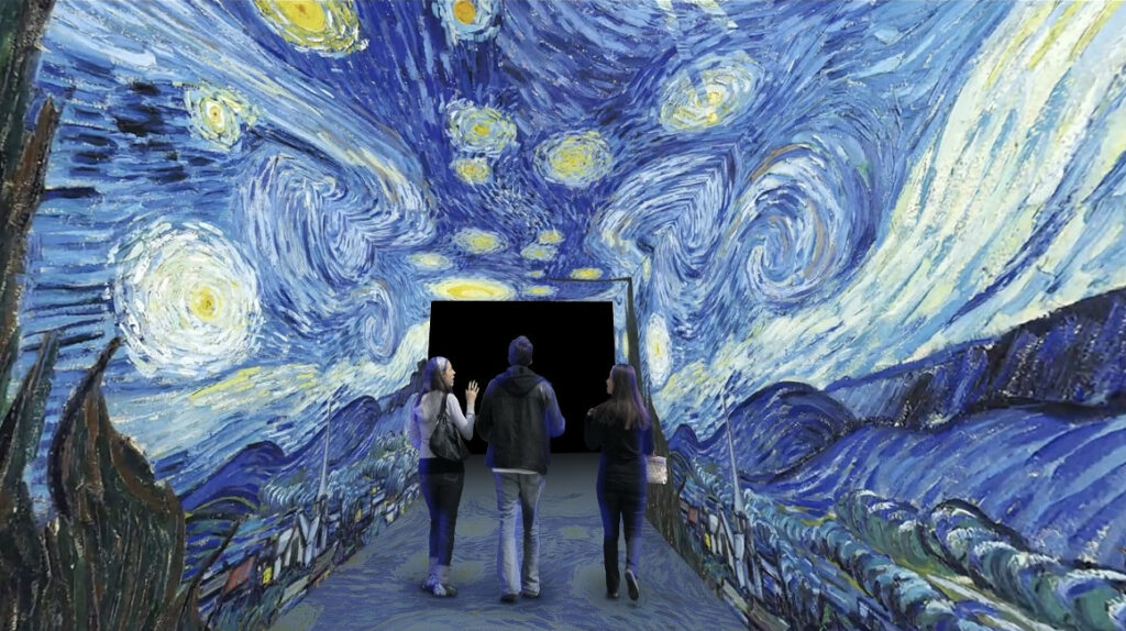Pinturas de Van Gogh cobran vida con la tecnología inmersiva