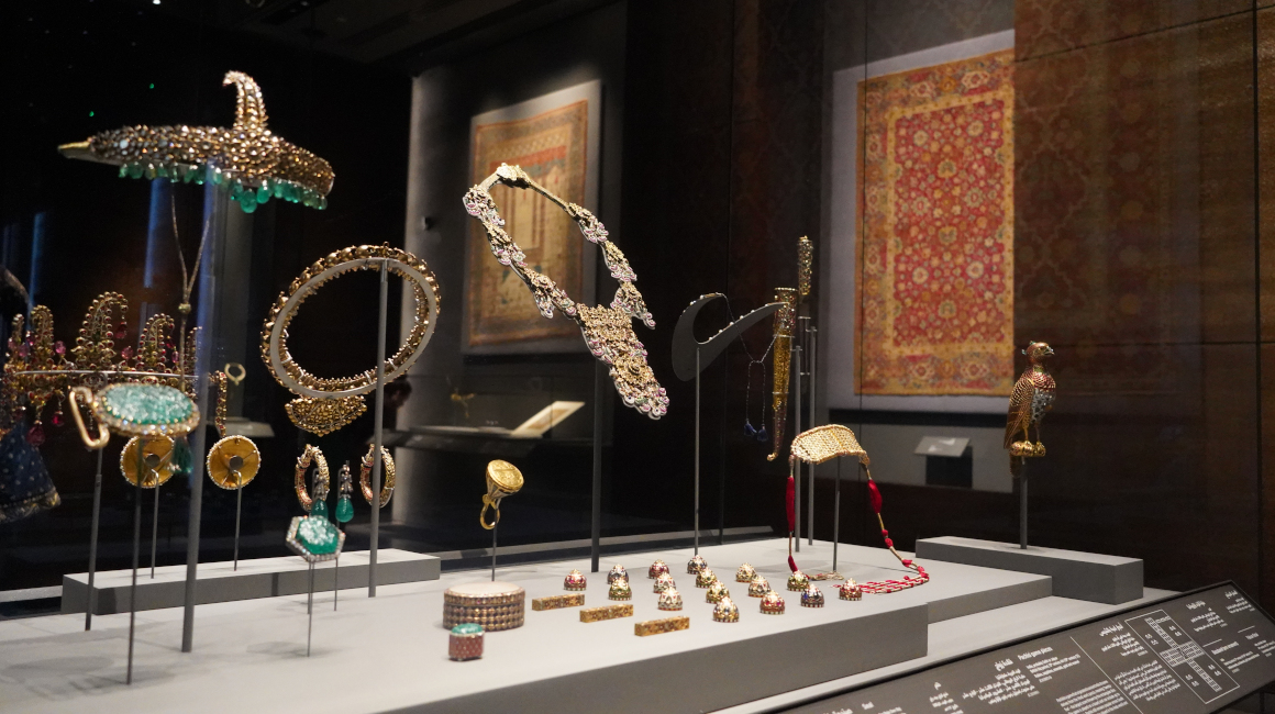 Parte de las joyas que se exponen en el Museo de arte islámico de Doha.