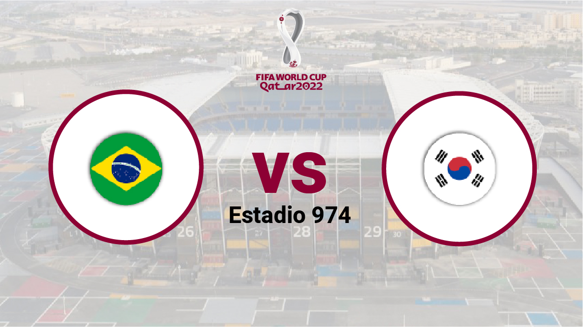 Brasil se enfrenta a Corea del Sur en el Estadio 974 el 5 de diciembre de 2022.