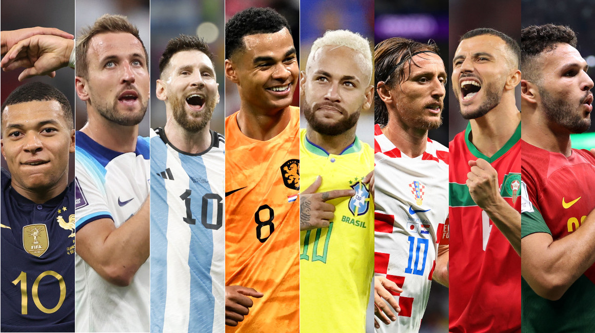 Cinco selecciones europeas, dos sudamericanas y una africana jugarán los cuartos de final del Mundial de Qatar 2022.