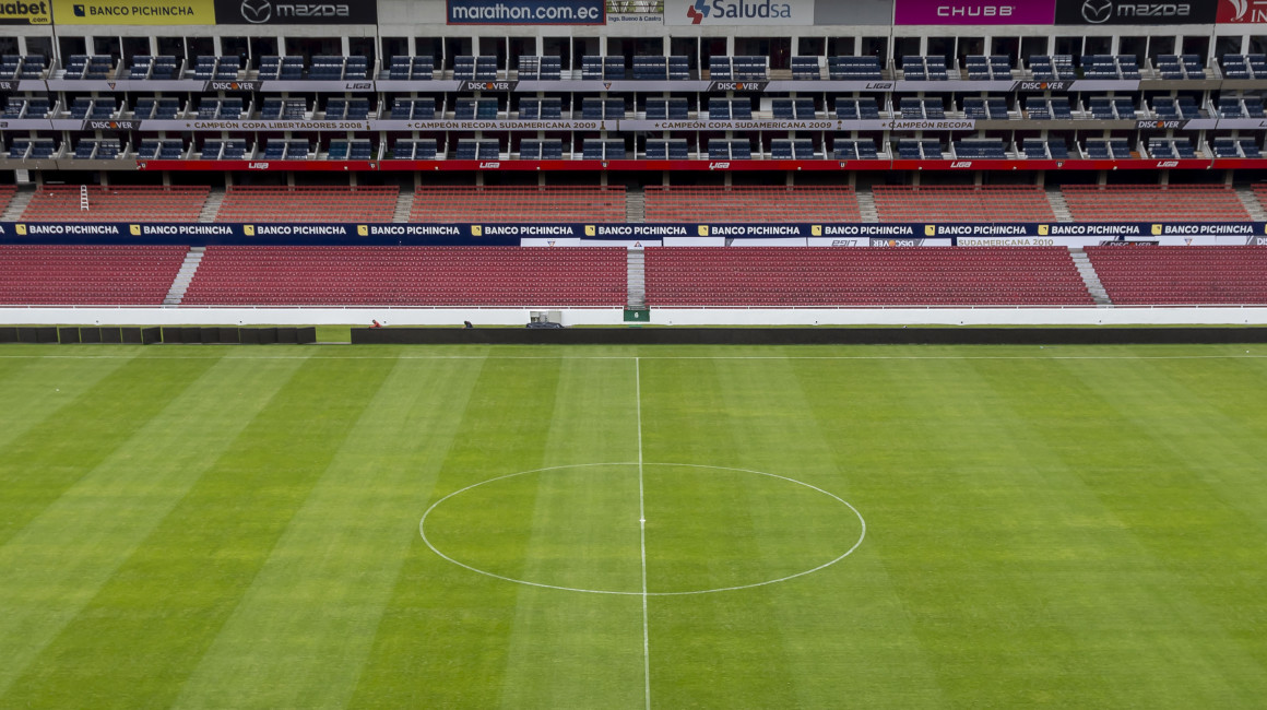 Vista panorámica del estadio Rodrigo Paz Delgado, en septiembre de 2022.