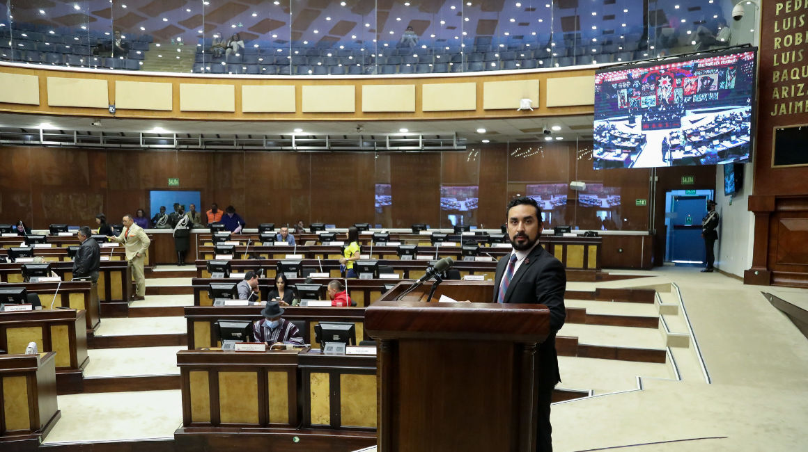 Sesión del pleno de la Asamblea Nacional del 29 de noviembre de 2022, en la que se abordó la proforma 2023.