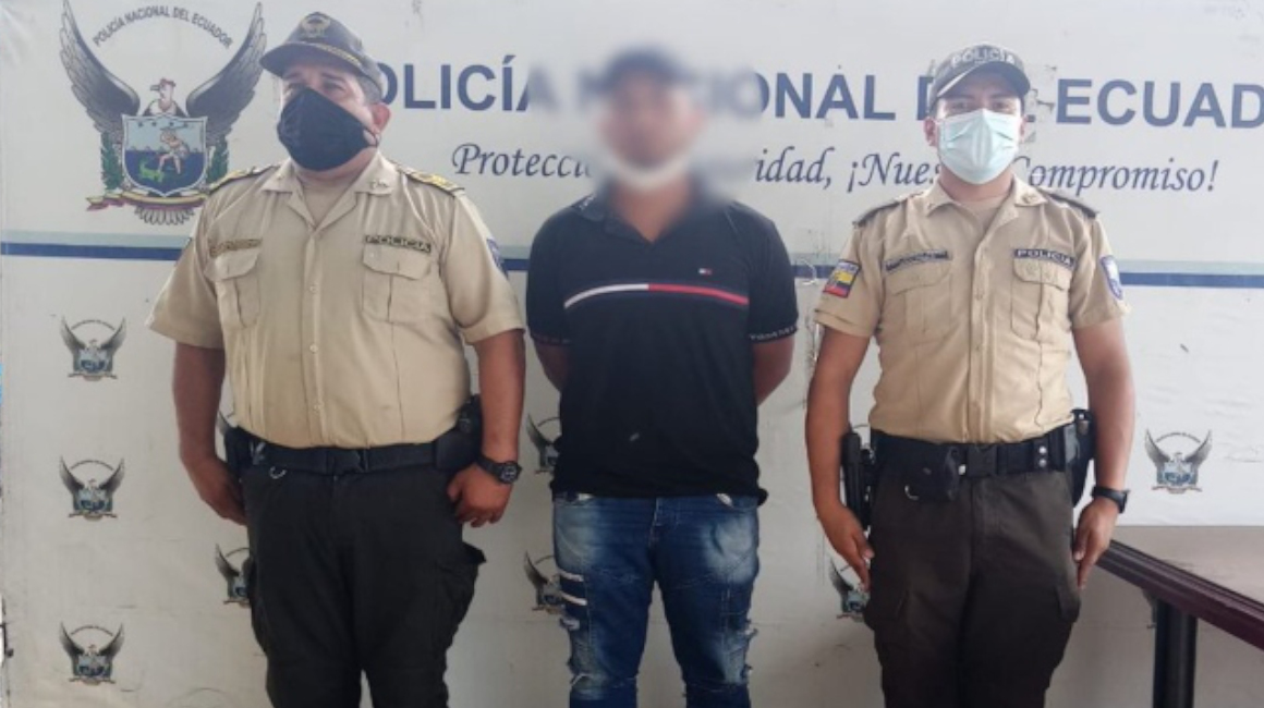 Detención de Maico V.M, sentenciado por tortura a su hijo de 7 años. Guayaquil, 9 de diciembre de 2022.