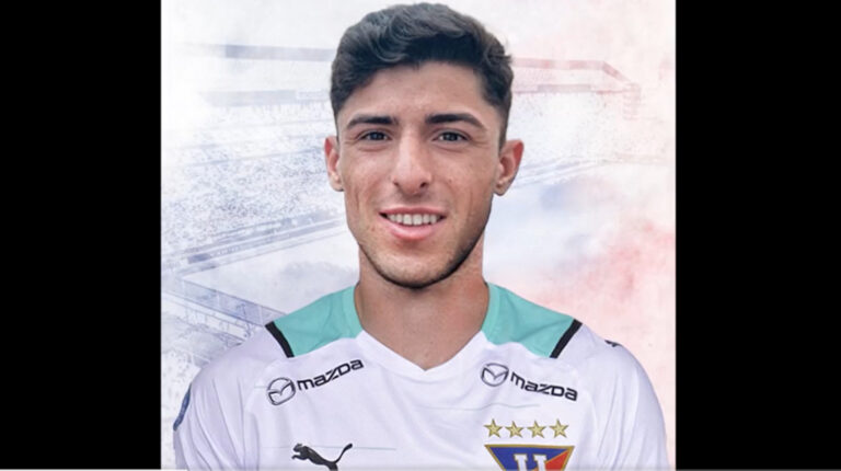 Facundo Rodríguez, nuevo jugador de Liga de Quito para la temporada 2023.