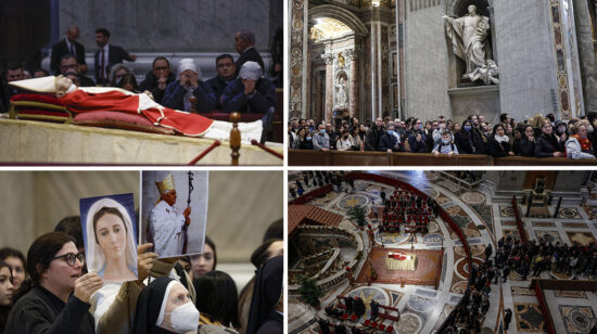 Capilla ardiente del Papa emérito Benedicto XVI