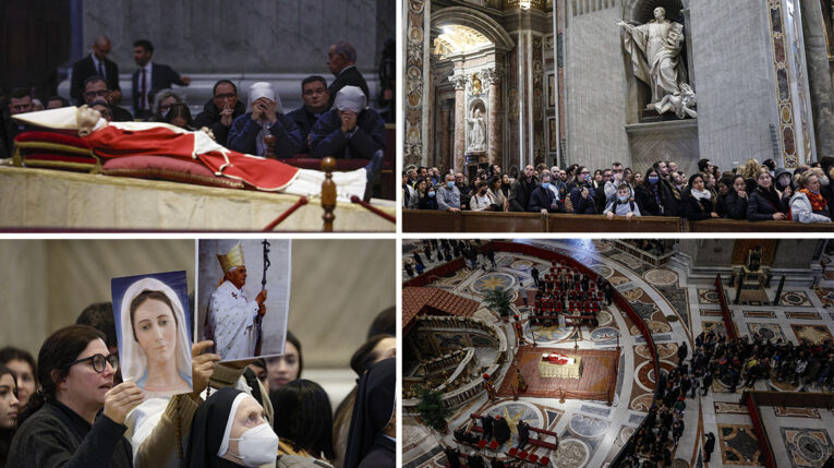 Miles de personas le dicen adiós al Papa Benedicto XVI