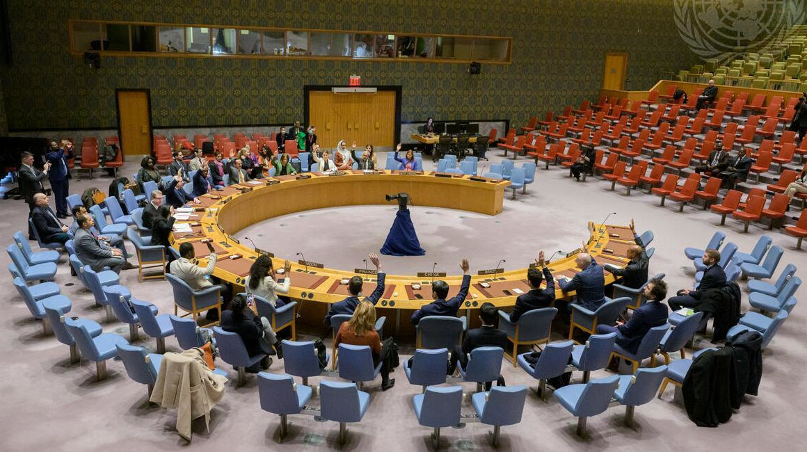 Reunión del Consejo de Seguridad de la ONU, del 22 de diciembre de 2022, en Nueva York.