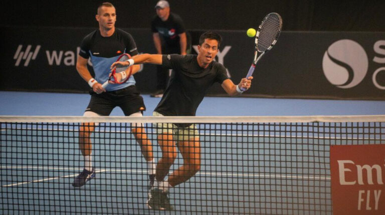 Gonzalo Escobar y Tomislav Brkic avanzaron a semifinales del ATP 250 de Adelaida, el 6 de enero de 2023.
