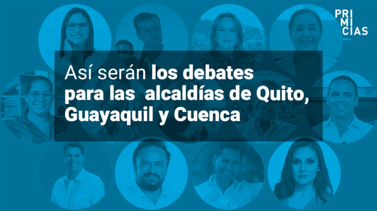 Candidatos a las alcaldías de Quito, Guayaquil y Cuenca debaten este domingo