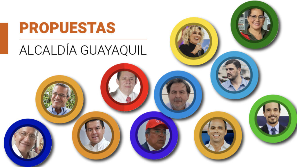 Estas son las propuestas de los candidatos a la Alcaldía de Guayaquil