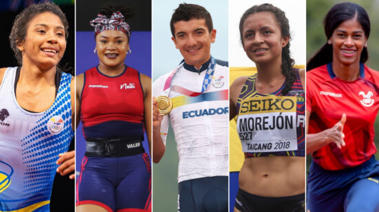 Lucía Yépez, Neisi Dajomes, Richard Carapaz, Glenda Morejón y Anahí Suárez son algunos de los ecuatorianos que buscarán un cupo a París 2024.
