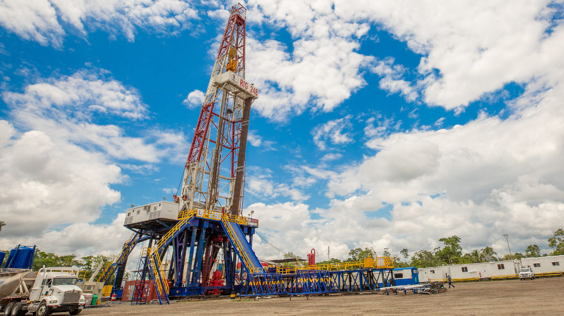 Infraestructura de la empresa pública Petroecuador, en el Bloque 60, en el campo Sacha, provincia de Orellana. Octubre de 2021.