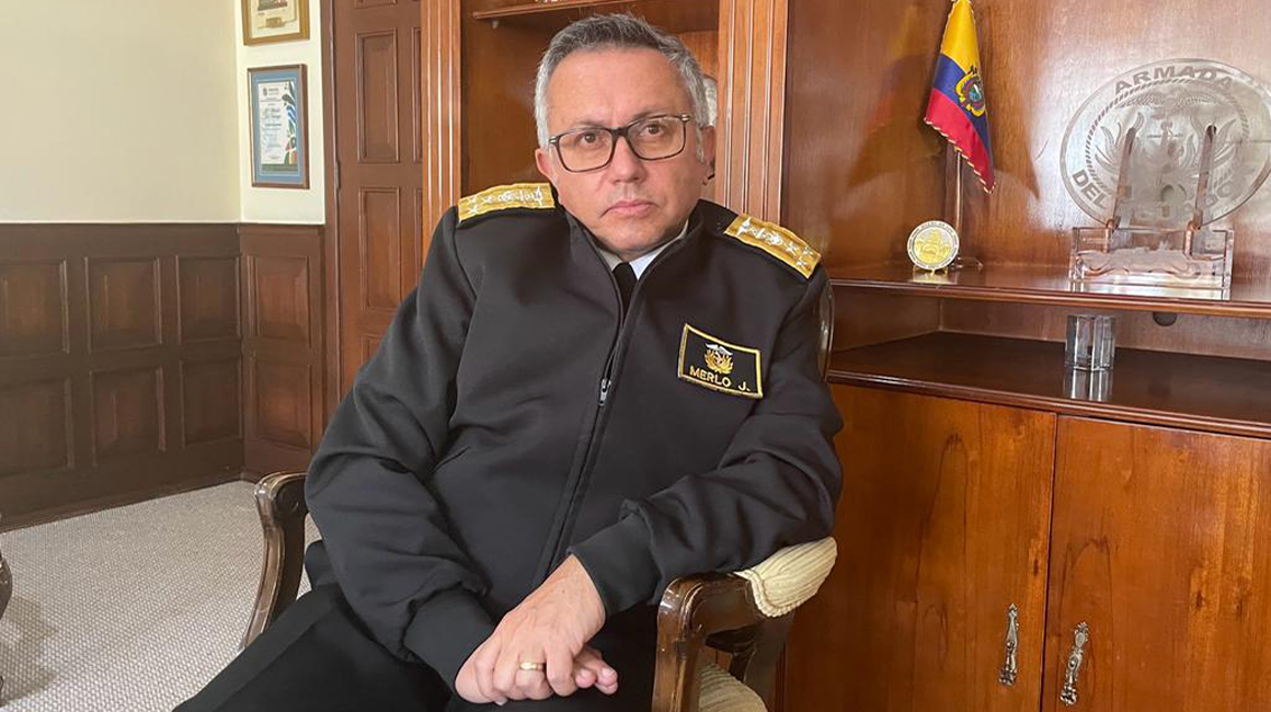 John Merlo, comandante de la Marina. Quito, 31 de enero de 2023