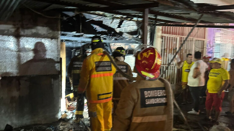 Incendio en Yaguachi dejó a una familia sin hogar