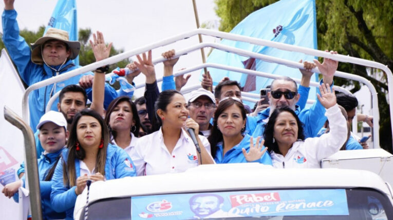 La prefecta de Pichincha, Paola Pabón, ganó la reelección este 5 de febrero de 2023.