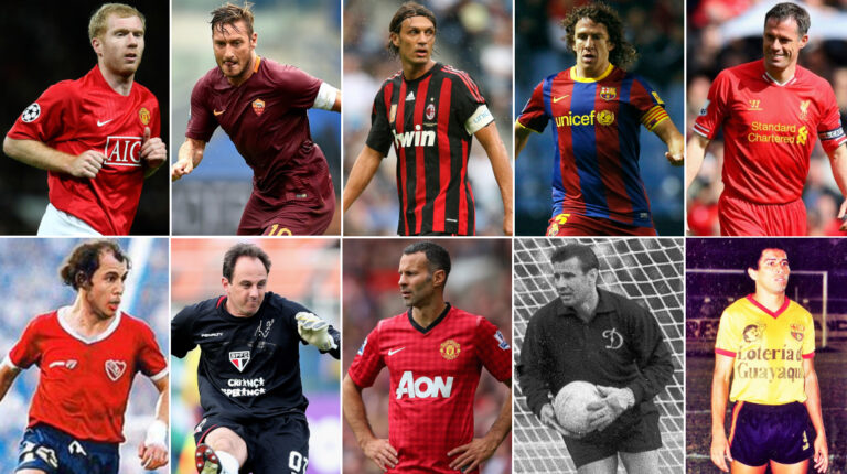 Estos fueron los 10 futbolistas que jugaron toda su vida en un mismo club.
