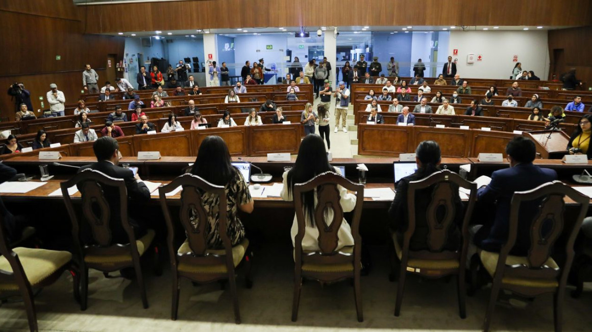 Sesión de la Comisión Ocasional de la Asamblea Nacional, que trata el caso Gran Padrino. 16 de febrero de 2023.