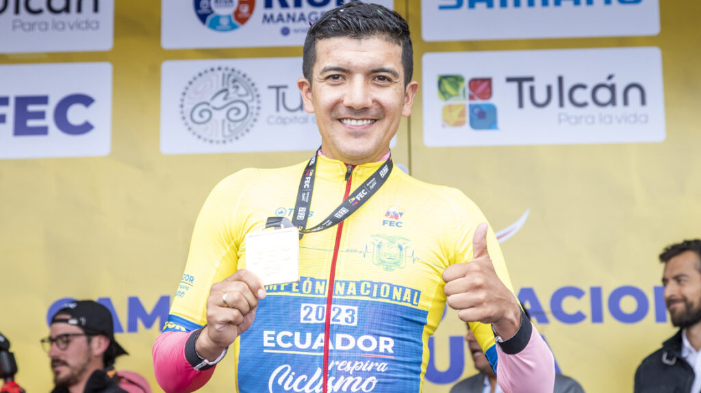 Richard Carapaz, el decimosegundo campeón nacional de ciclismo