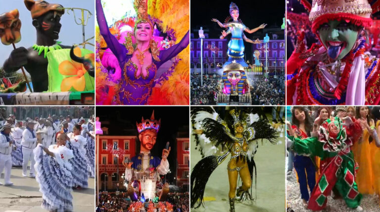 Carnaval de Río de Janeiro, Bolivia, Niza y Barranquilla