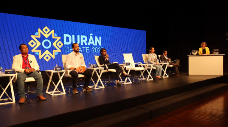 El debate de los candidatos a la alcaldía de Durán se desarrolló el 14 de enero de 2023.