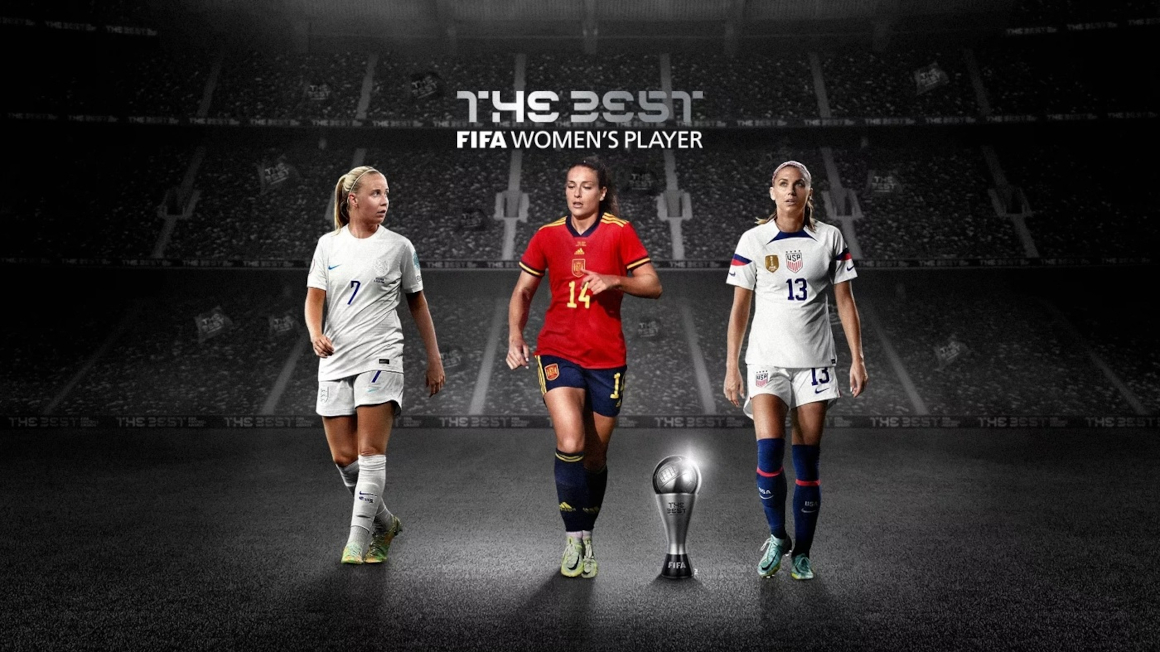 Beth Mead, Alexia Putellas y Alex Morgan, finalistas en el premio The Best de la FIFA. 