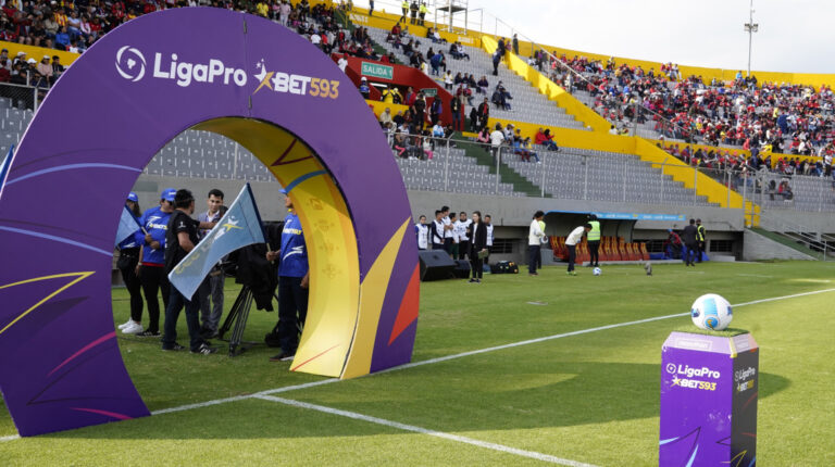 Aucas y El Nacional se enfrentaron en el estadio Gonzalo Pozo Ripalda, por la Fecha 1 de la LigaPro 2023.