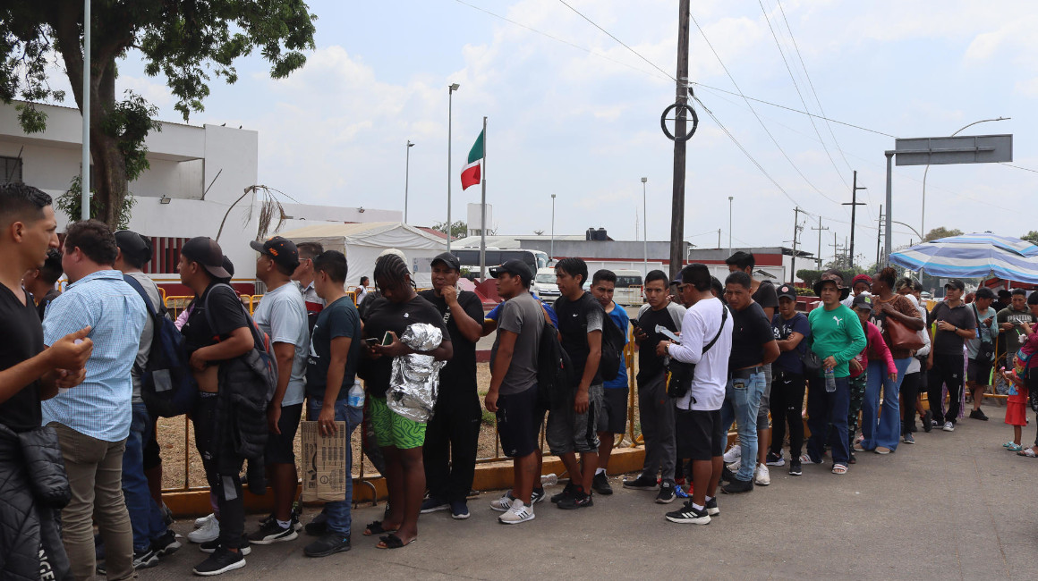 Migrantes ecuatorianos protestan en México
