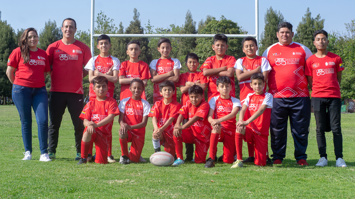 La selección ecuatoriana de rugby que competirá en el Torneo Santa Devota.