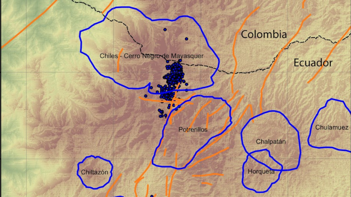 Enjambre sísmico en la frontera entre Ecuador y Colombia