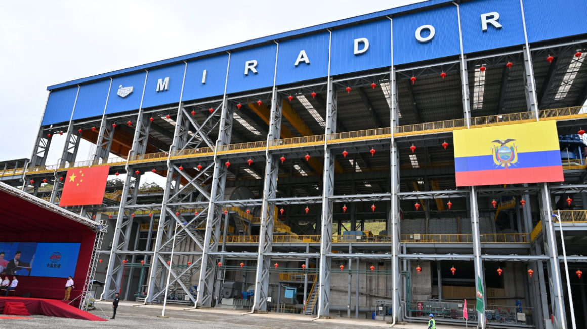 Imagen referencial de las instalaciones de la mina a cielo abierto Mirador, en Zamora Chinchipe.